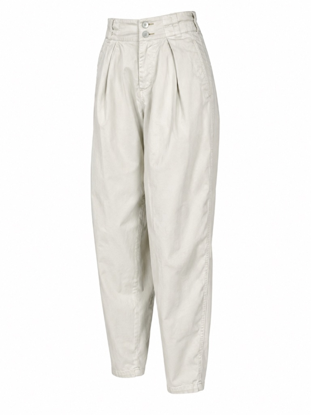 Vintage Girbaud Khaki Pleated Tapered Pants High Rise Cotton Size 29